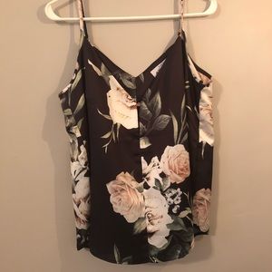Silky floral tank